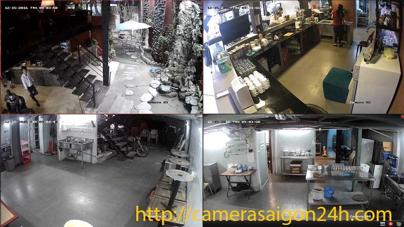 lắp đặt camera quan sat quán cà phê