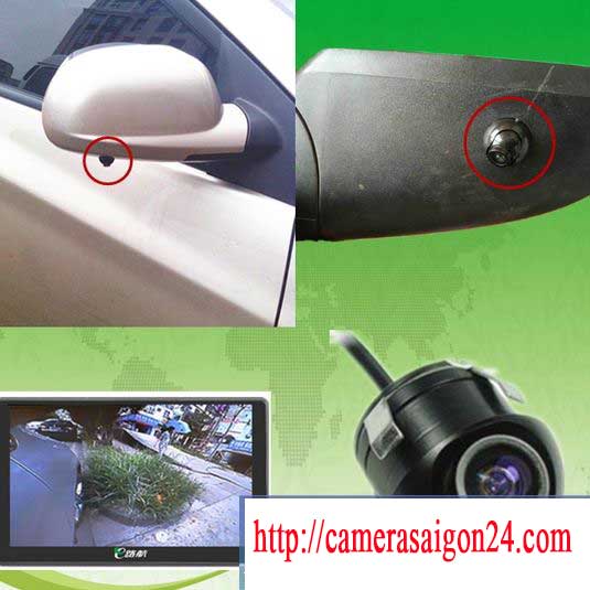 lắp đặt camera quan sát bên hong phải xe được hoàn thiện