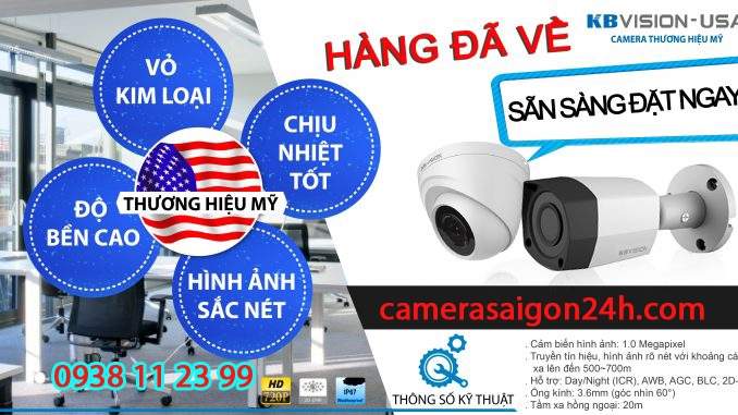 lắp đặt camera quan sát gia đình giá rẻ thương hiệu camera quan sát kbvision USA