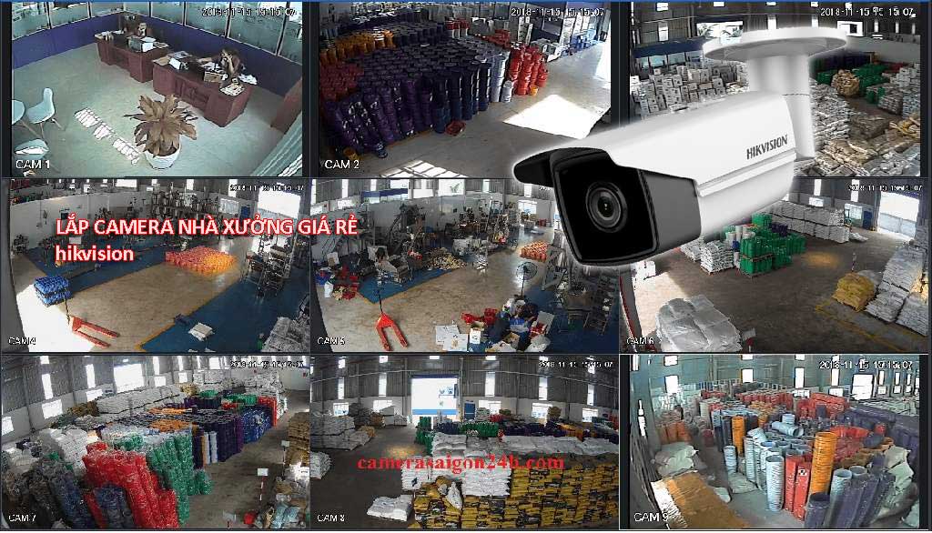 Lắp đặ camera quan sát cho kho xưởng, kho hàng giá rẻ