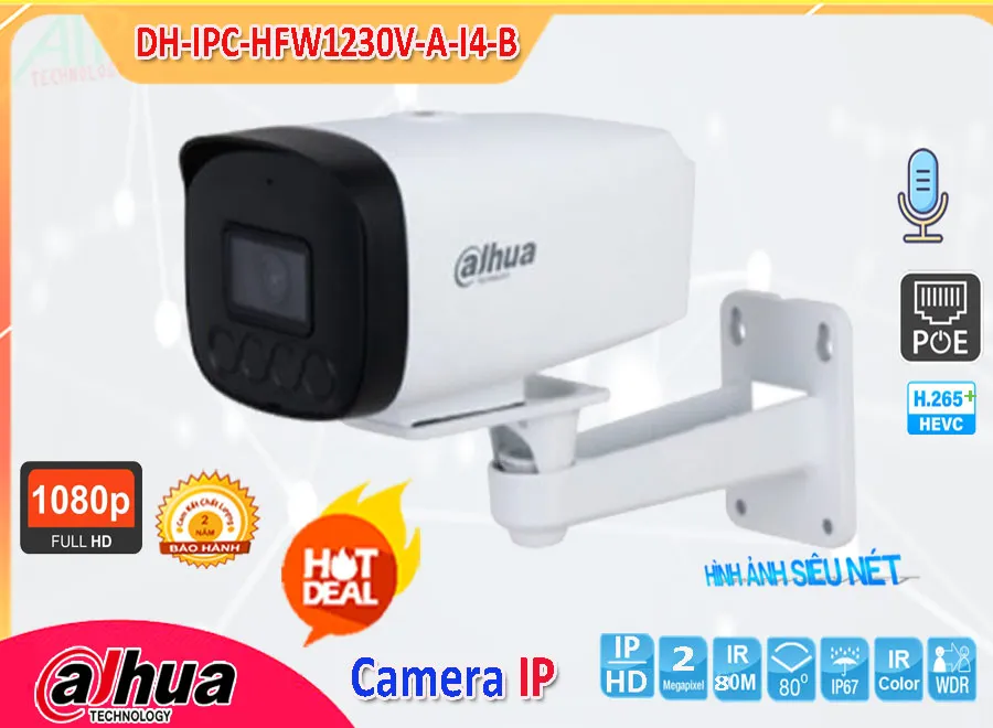 Camera IP Dahua DH,IPC,HFW1230V,A,I4,B,DH IPC HFW1230V A I4 B,Giá Bán DH,IPC,HFW1230V,A,I4,B sắc nét Dahua