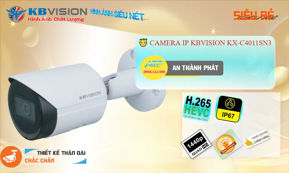 đặc điểm nổi bật của camera IP Kbvision KX-C4011SN3