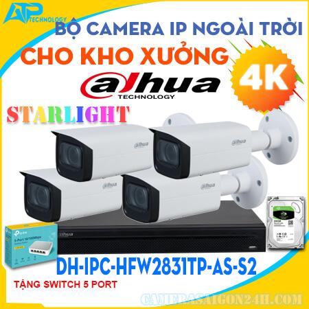 Lắp đặt camera tân phú Lắp Camera Ip Dahua Cho Kho Xưởng 4K
