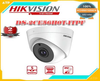 Lắp đặt camera tân phú Camera Hikvision DS-2CE56H0T-ITPF                                                                                     Bán Cầu 5.0Mp