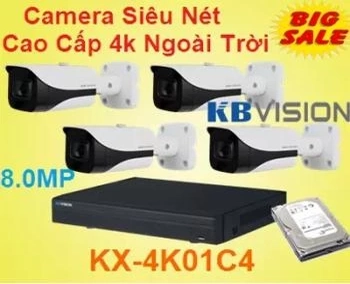 Lắp camera Siêu Nét Cao Cấp 4K Ngoài Trời , camera siêu nét cao cấp , camera cao cấp , KX-4K01C4 , 4K01C4