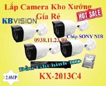 Lắp đặt camera tân phú Lắp Camera Kho Xưởng Gía Rẻ KX-2013C4                                                                                           