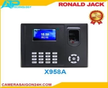 Lắp đặt camera tân phú Máy Chấm Công Thẻ Từ Và Vân Tay Ronald Jack X958A                                                                                               