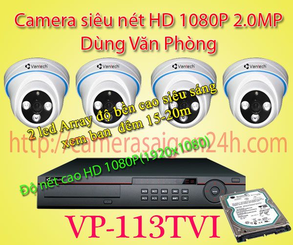 camera quan sát Full HD 1080P Trong nhà,VP-113TVI,VPS-463TVI