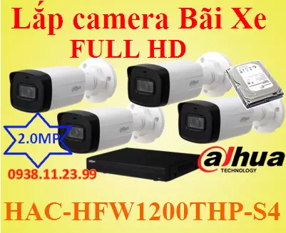 Lắp camera Bãi Xe FULL HD , lắp camera bãi xe, camera giám sát bãi xe, camera bãi xe,HAC-HFW1200THP-S4 , HAC-HFW1200THP , HAC-HFW1200 , HFW1200THP-S4 ,1200THP-S4