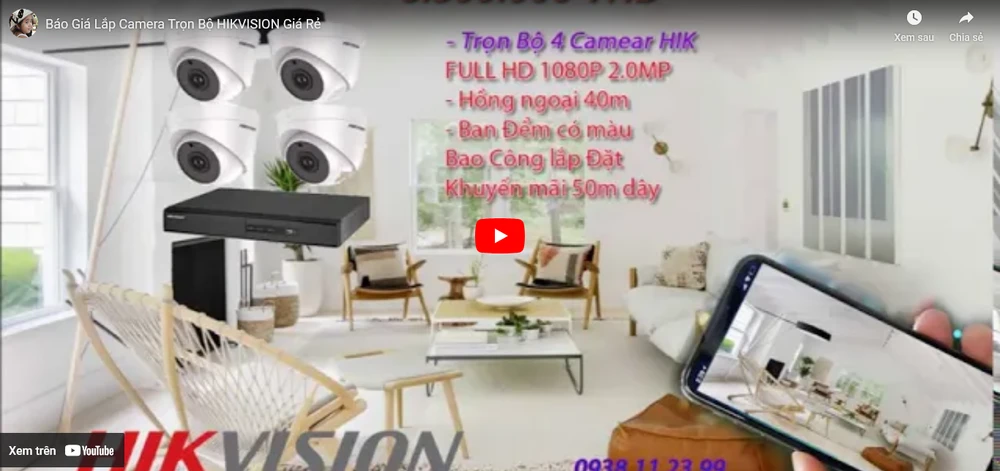 Lắp camera full color hikvision gia re