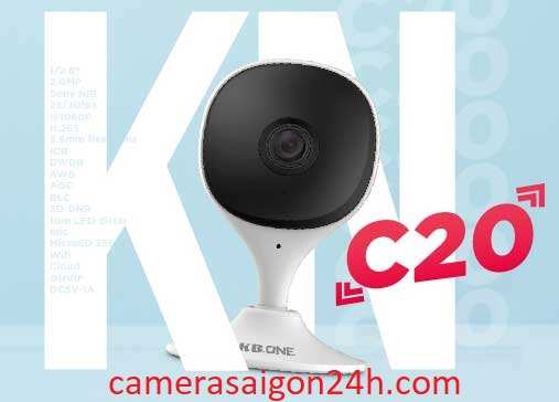 lắp camera wifi kbone KN C20 giá rẻ tiết kiệm chi phí hình ảnh FULL HD tích hợp thu âm giá rẻ