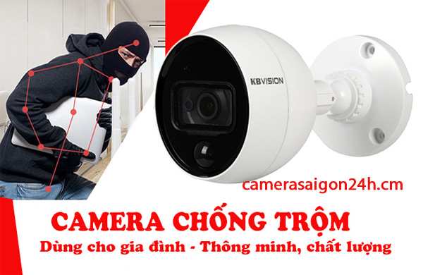 lắp camera kbvision báo động chống trộm