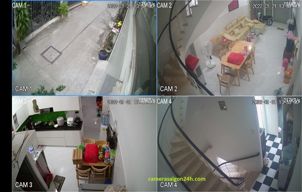 Lắp camera giám sát nhà phố