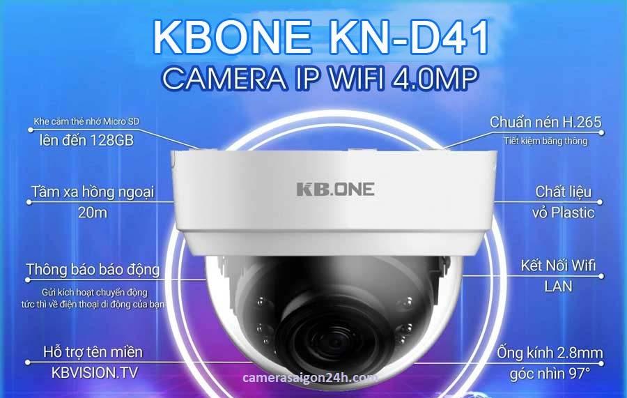 Camera wifi Kbone KN D41