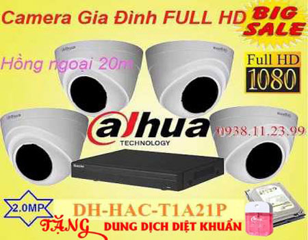 camera quan sát giá rẻ trọn bộ nên dùng dahua dh-hac-t1a21p