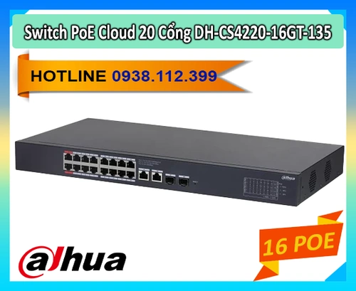 Lắp đặt camera Swicth Dahua DH-CS4220-16GT-135 16 POE