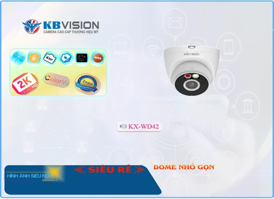 Lắp đặt camera Camera KBvision KX-WD42 ۞