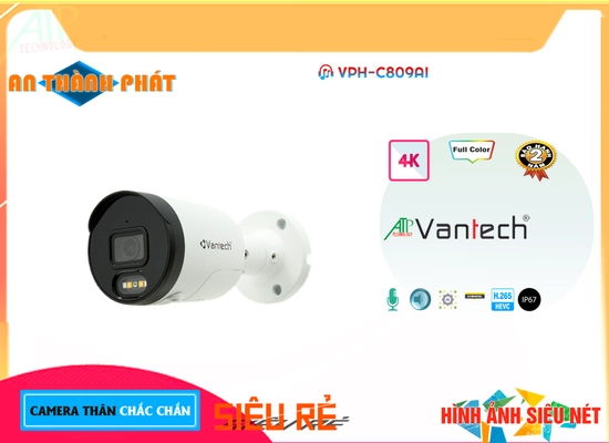 Lắp đặt camera Camera ✲ VPH-C809AI Siêu Nét