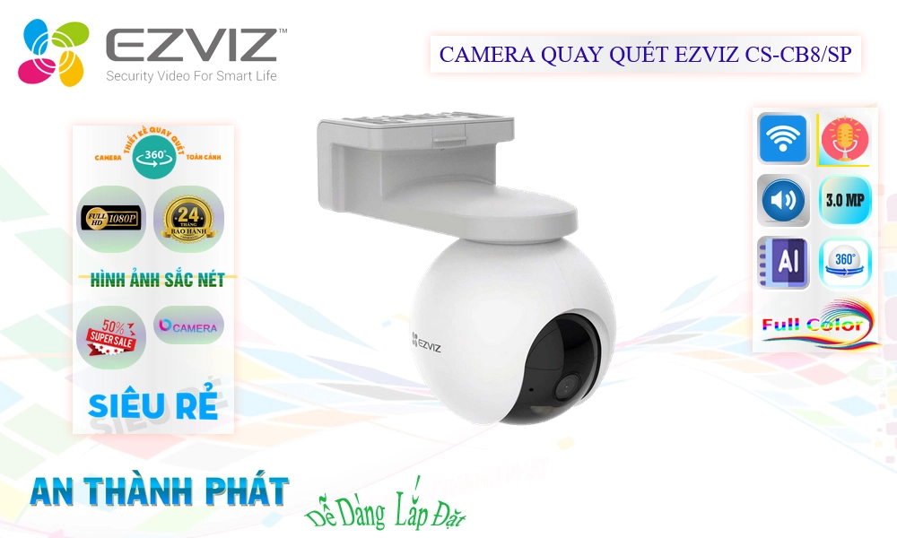 CS-CB8/SP Camera Wifi Ezviz Giá tốt