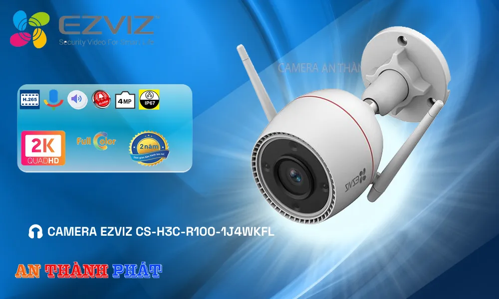 Điểm nổi bật camera wifi Ezviz CS-H3c-R100-1J4WKFL