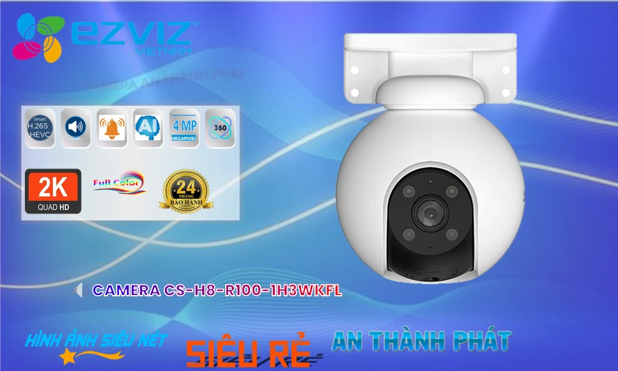 ➠ CS-H8-R100-1H3WKFL sắc nét Wifi Ezviz ➠ CS-H8-R100-1H3WKFL sắc nét Wifi Ezviz