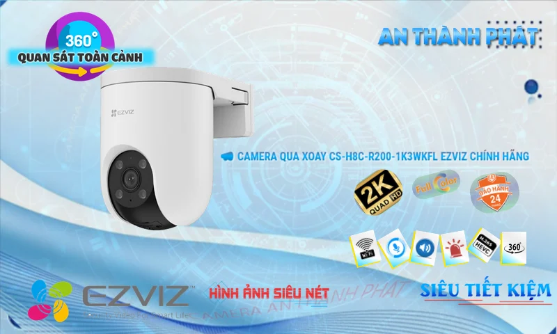 Camera Wifi Ezviz CS-H8c-R200-1K3WKFL Camera Wifi Ezviz CS-H8c-R200-1K3WKFL