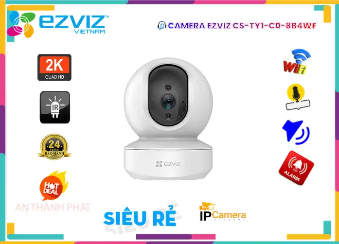 CS-TY1-C0-8B4WF sắc nét Wifi Ezviz
