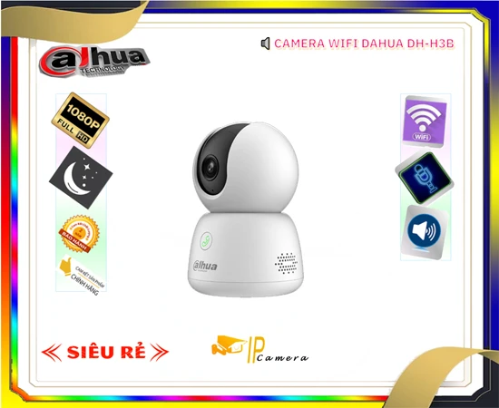 Camera Wifi Dahua DH-H3B,Camera Wifi DH-H3B,Camera Dahua DH-H3B,Camera xoay 360 DH-H3B,DH-H3B,Camera quan sát DH-H3B,Camera giá rẻ Dahua DH-H3B