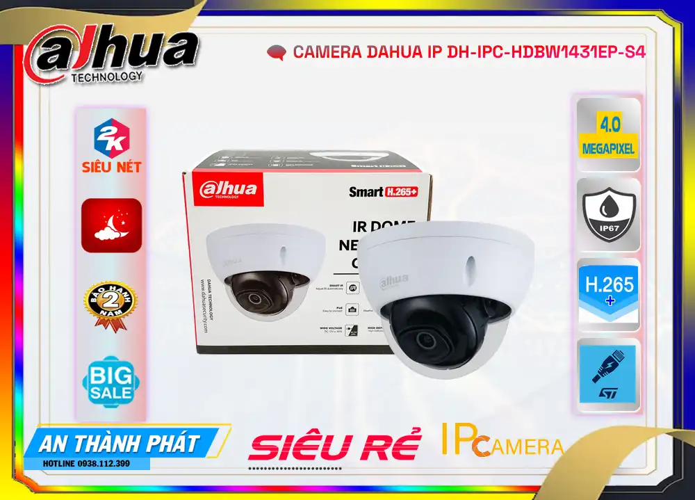 DH-IPC-HDBW1431EP-S4 sắc nét Dahua ➠