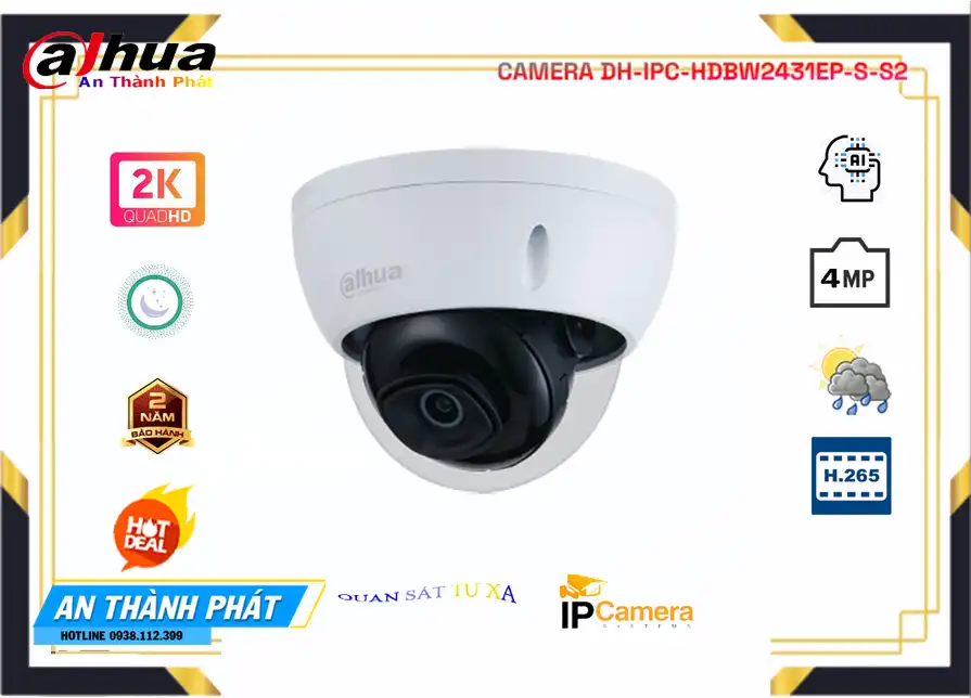 DH-IPC-HDBW2431EP-S-S2 sắc nét Dahua