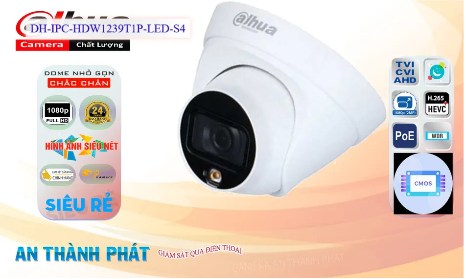 Dahua DH-IPC-HDW1239T1P-LED-S4 Giá rẻ