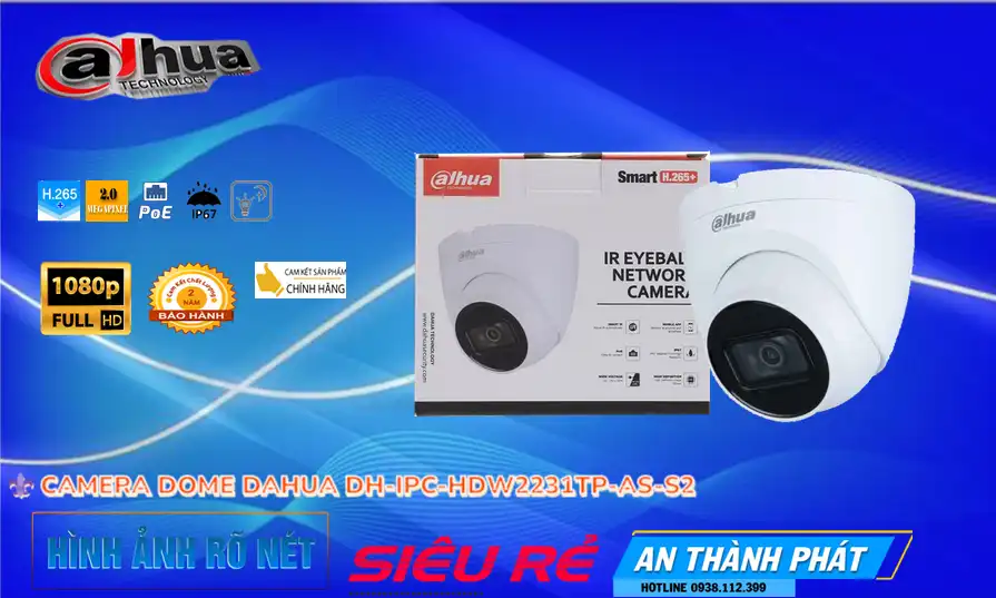 DH-IPC-HDW2231TP-AS-S2 sắc nét Dahua