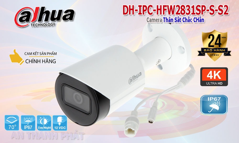 DH-IPC-HFW2831SP-S-S2 camera ip độ phân giải 8MP