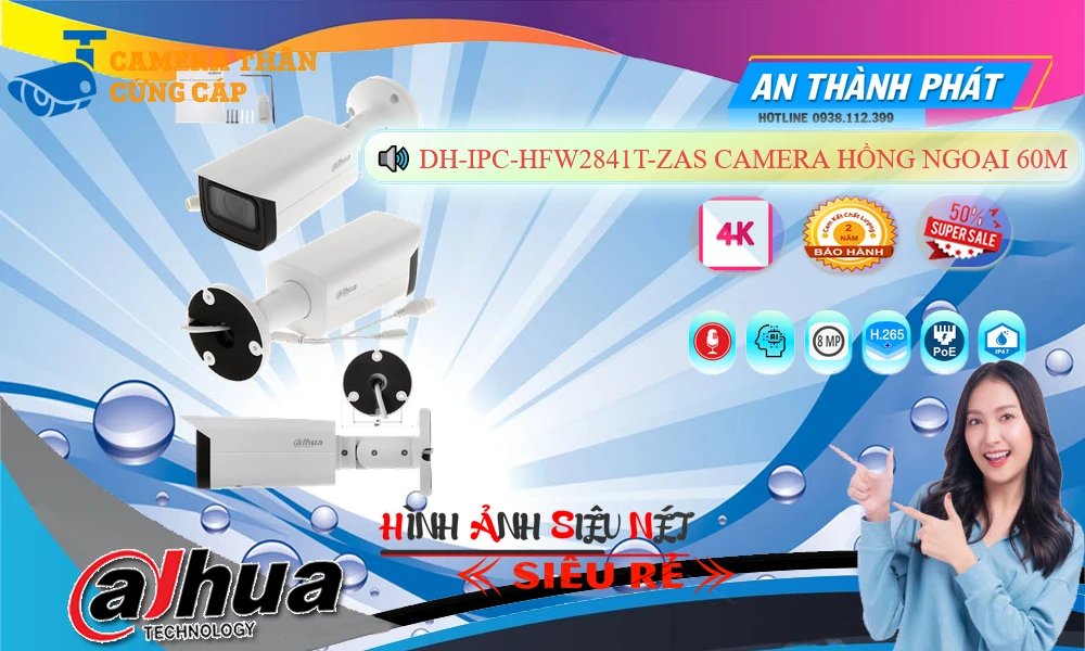 DH-IPC-HFW2841T-ZAS sắc nét Dahua DH-IPC-HFW2841T-ZAS sắc nét Dahua