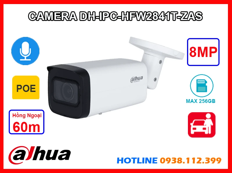DH-IPC-HFW2841T-ZAS sắc nét Dahua DH-IPC-HFW2841T-ZAS sắc nét Dahua