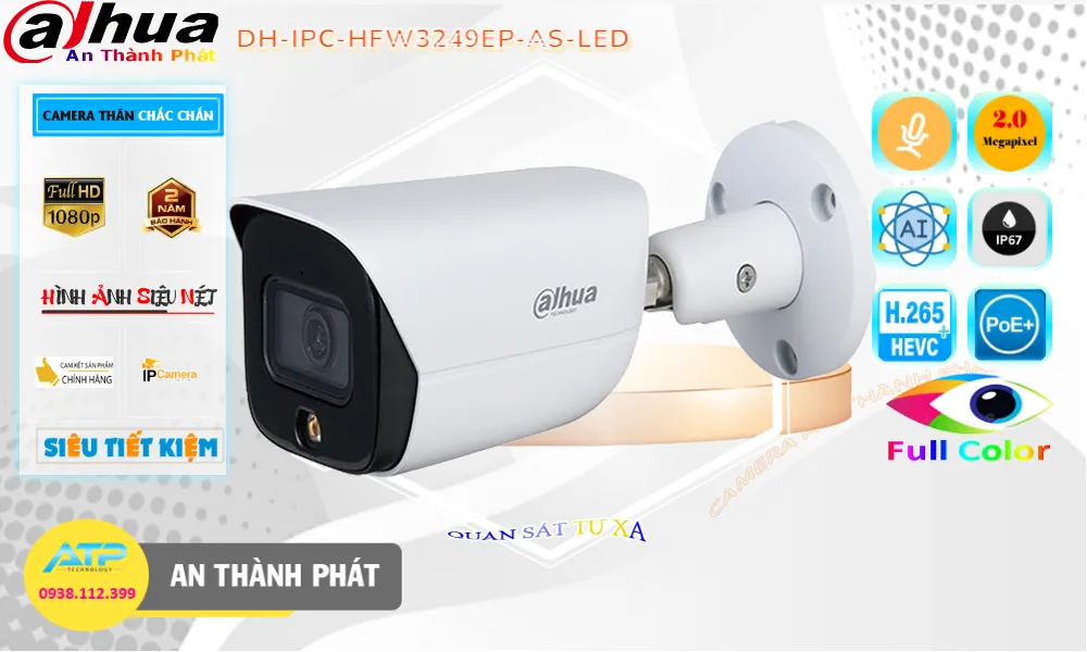 Điểm nổi bật camera ip Dahua DH-IPC-HFW3249EP-AS-LED