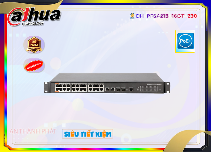 Switch Thiết bị nối mạng  Hãng Ruijie DH-PFS4226-24ET-240