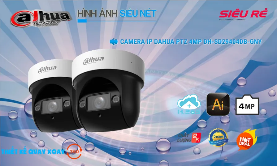 Camera Dahua Chất Lượng Công Nghệ POE DH-SD29404DB-GNY Camera Dahua Chất Lượng Công Nghệ POE DH-SD29404DB-GNY