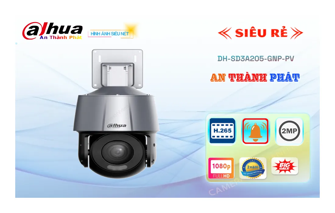 camera dahua DH-SD3A205-GNP-PV chất lượng sắt nét