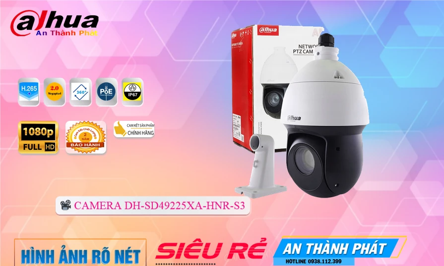 DH-SD49225XA-HNR-S3 sắc nét Dahua