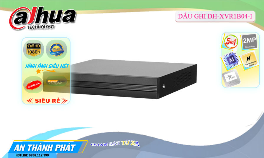 DH-XVR1B04-I sắc nét Dahua