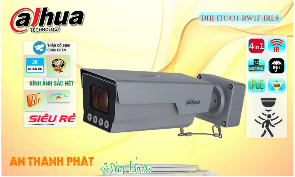 Camera DHI-ITC431-RW1F-IRL8 Giá rẻ