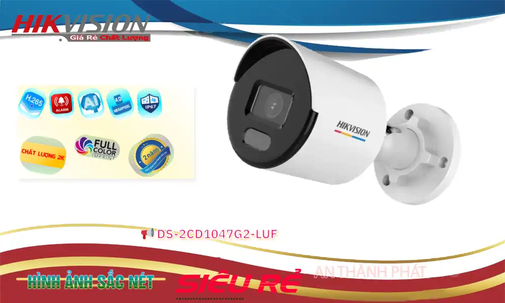 DS-2CD1047G2-LUF sắc nét Hikvision