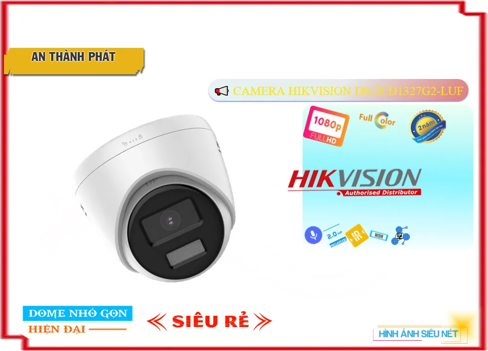 Camera DS-2CD1327G2-LUF  Hikvision