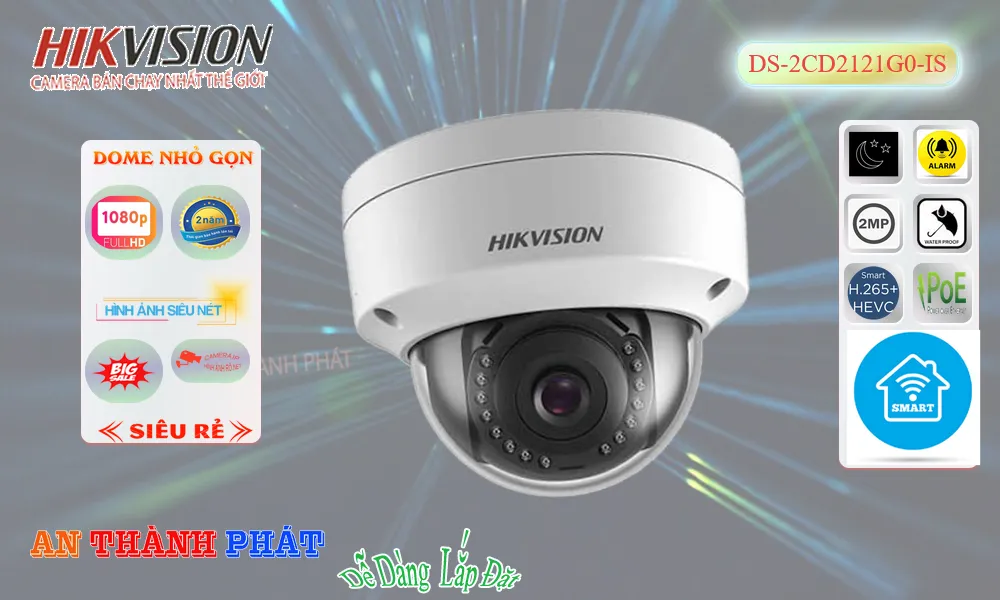 Camera Hikvision DS-2CD2121G0-IS