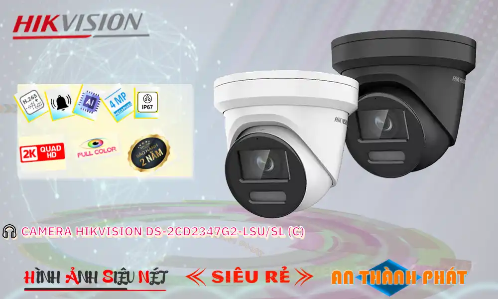 Camera Hikvision DS-2CD2347G2-LSU/SL (C)