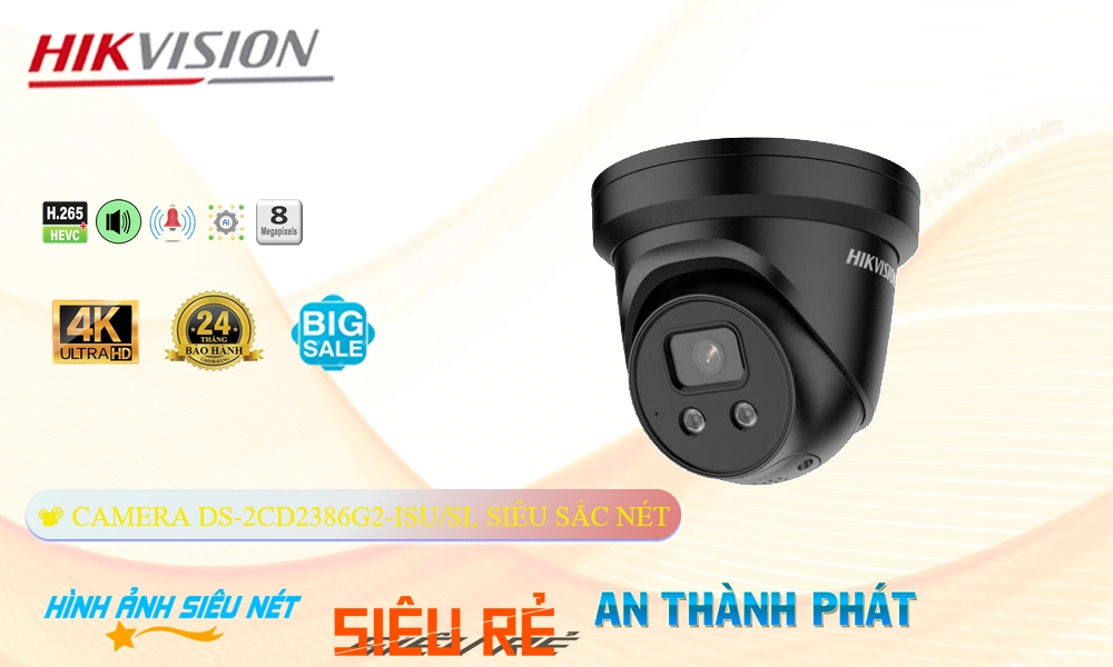 ✲  Camera An Ninh Hikvision DS-2CD2386G2-ISU/SL Công Nghệ Mới