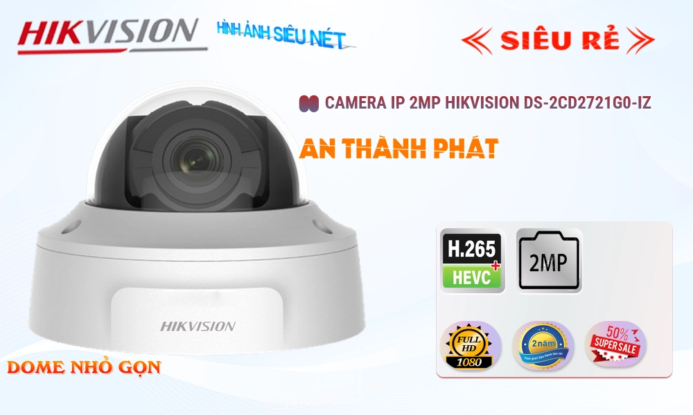 ➠  DS-2CD2721G0-IZ Ip Sắc Nét Camera Giám Sát Công Nghệ Mới