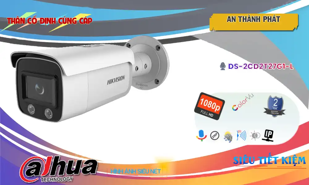 DS-2CD2T27G1-L sắc nét Hikvision ➠ DS-2CD2T27G1-L sắc nét Hikvision ➠
