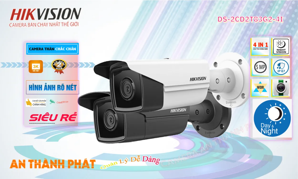 ➠ DS-2CD2T83G2-4I sắc nét Hikvision ➠ DS-2CD2T83G2-4I sắc nét Hikvision